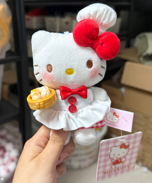 Cute Kitty Chef Plush Bag Charm