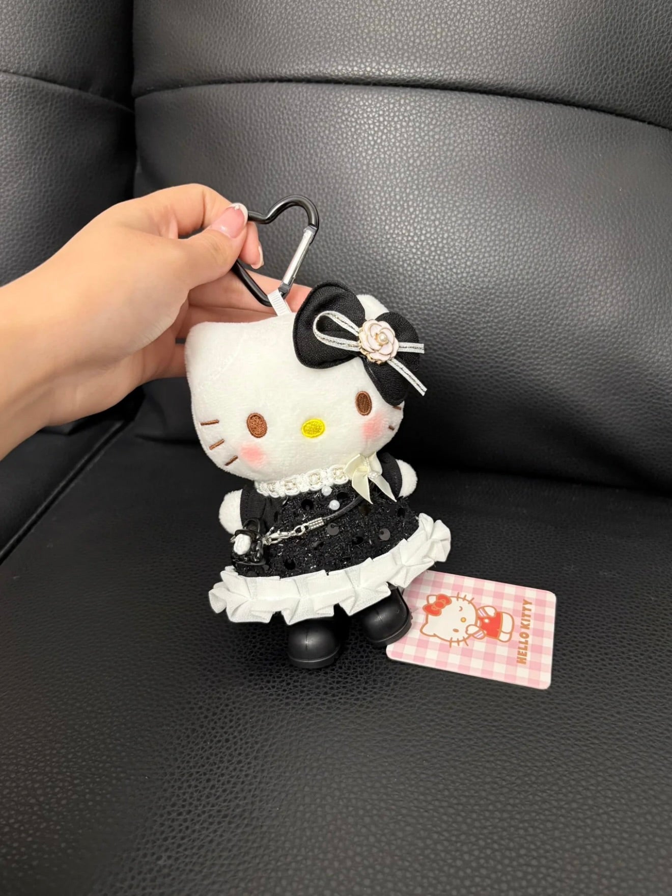 Custom Hello Kitty Gothic Lolita Plush Bag Charm